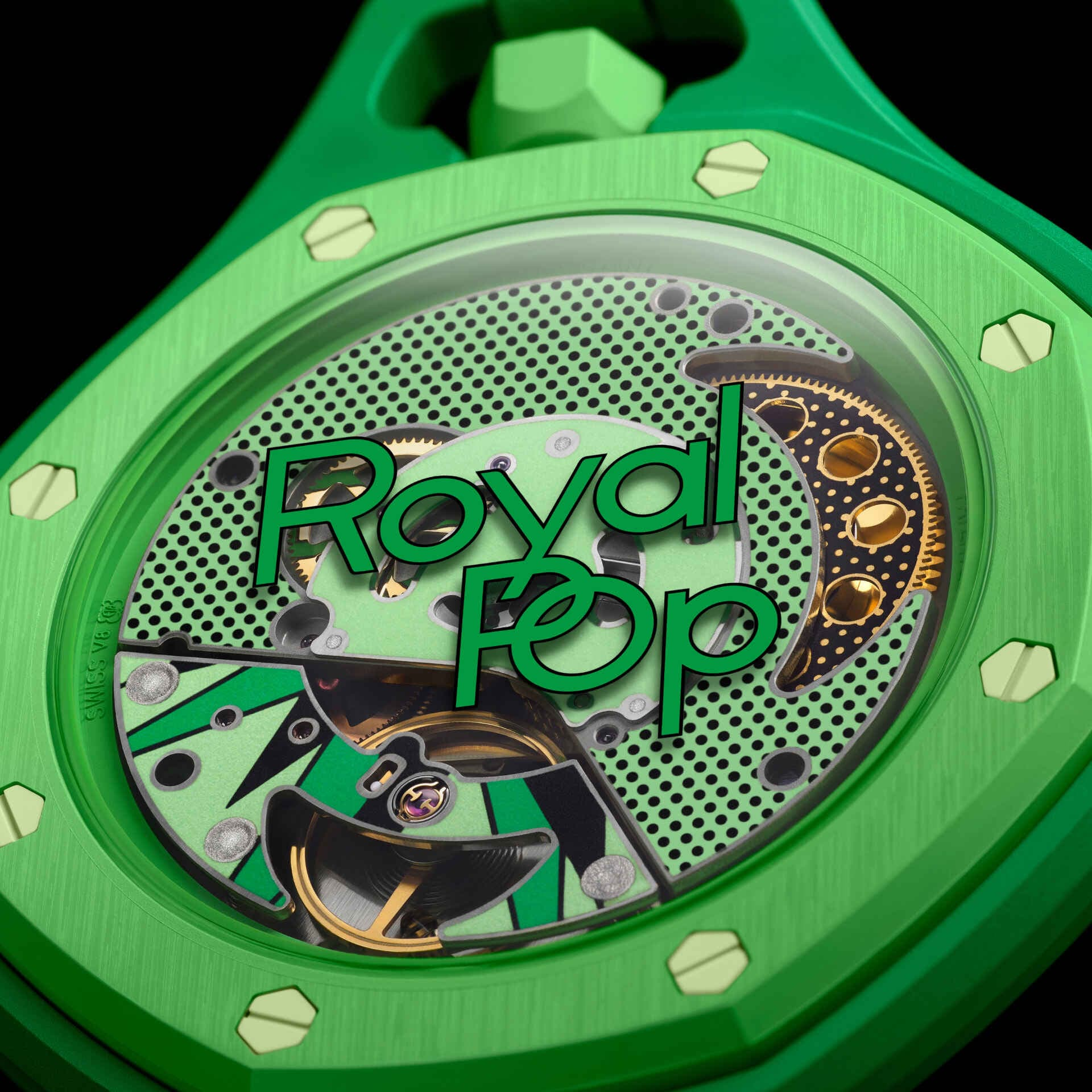 Royal Pop AP Swatch Black + Bracelet